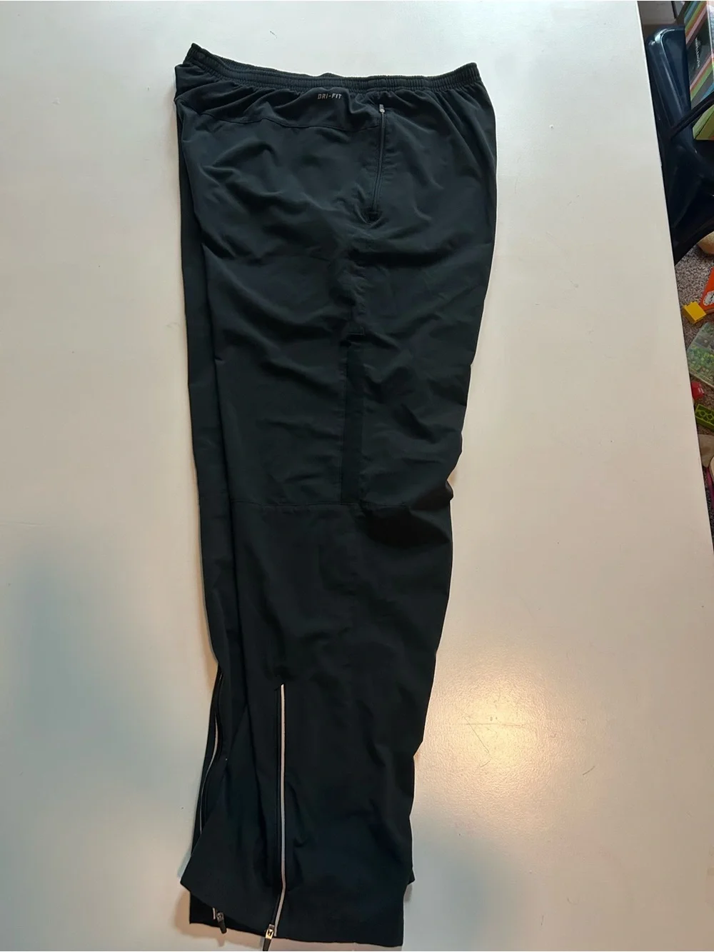 Nike Black Track Pants with Silver Swoosh